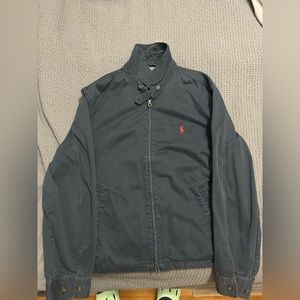 Polo Ralph Lauren Men's Navy Blue Canvas Classic Jacket Size Large